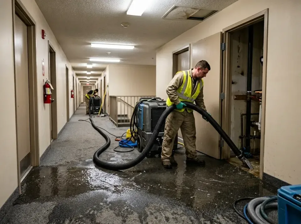 multi-unit-apartment-hallway-f-005 — frequently asked questions, Emergency Burst Pipe Water Extraction & Removal in New Mart…